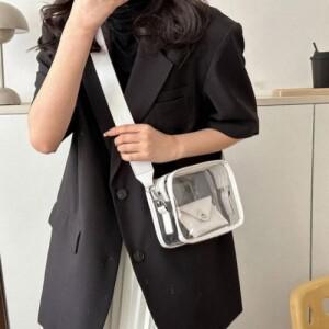 PVC 투명 4color 크로스백 물놀이 PVC 투명 크로스백 물놀이