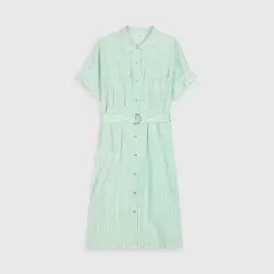 [클라비스] 스트라이프 셔츠 원피스 (CVOWC2606M-T)