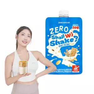 [제로스푼] 쉘위쉐이크 무설탕 단백질 쉐이크 파우치 곡물 40g