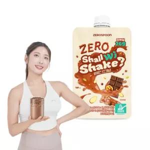 [제로스푼] 쉘위쉐이크 무설탕 단백질 쉐이크 파우치 초코 40g