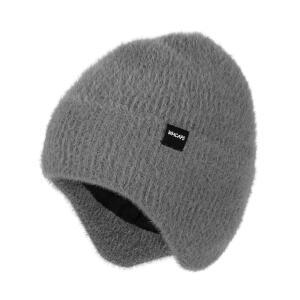 Wmcaps 이어플랩이 있는 플리스 안감 비니, 따뜻한 보온 니트 겨울 모자, 남성 및 여성용, 야외 스타킹 캡,