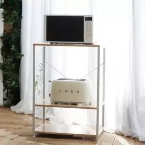 [하프클럽/]수납렌지대 화이트 전자레인지선반 에어프라이어 주방가구선반