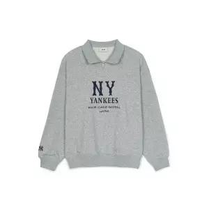 [MLB]긴팔티 JQT 3AMTB0351-50MGS 베이직 쿠퍼스로고 메가오버핏 반집업 맨투맨 뉴욕양키스