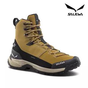 살레와 남성 푸에즈 윈터 미드 PTX 파워텍스 등산화 골든브라운/블랙