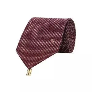 [닥스]실크혼방 골든 스테어 올오버 넥타이 레드_DMG1ACF1229R2