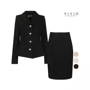 비비드시크릿가너 SET 여성 로맨틱 봄가을 정장자켓+스커트 세트 645102