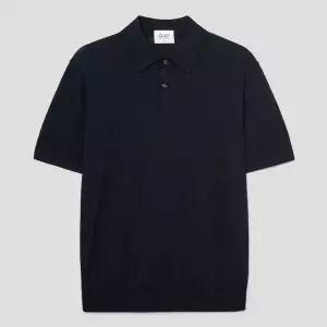 [롯데백화점]갤럭시라이프스타일 2026 S/S *양말증정* 코튼 실크 폴로넥 스웨터 - 네이비 GC6351E01R WSBJ