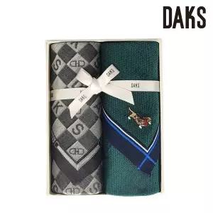 [롯데백화점]닥스 남녀 손수건 세트 DEO2106 53+DEU2109 01