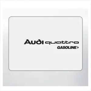 D24 아우디 콰트로 주유구 데칼스티커 미니 TKIC-12 주문제작
