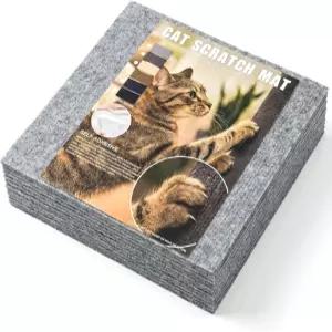 20팩 고양이 스크래치 매트 필 앤 스틱 백킹 소파 벽 및 가구 보호용 컷 투 사이즈 자가 접착 DIY 포스트