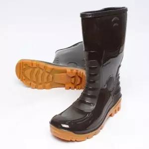 (색상-사이즈 브라운-290)빅사이즈 남성 방한 장화 기모 남자 방한 장화 부츠