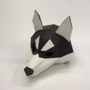 가면 가면 허스키 동물 3d 가면 만들기 종이 입체 탈 종이가면만들기