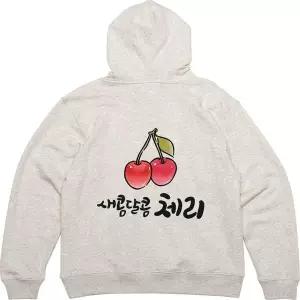 [RIZPICK]후드집업 뒷면 프린트티셔츠 새콤달콤 체리