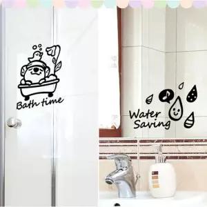 아이좋아 욕실 화장실 포인트스티커-블랙 포인트스티커 화장실스티커 욕실스티커