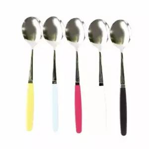 알록달록 GP38AX91 칼라 숟가락 디저트숟가락 수저 빙수숟가락
