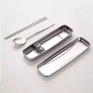 국산 SQ87HC46 스텐 수저세트 케이스 수저 젓가락 수저통 1벌