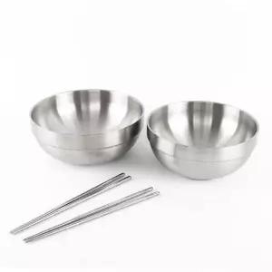 샤틴 ZA16QA71 스텐 이중 탕기 21cm 2P + 젓가락 2P 2인용 세트