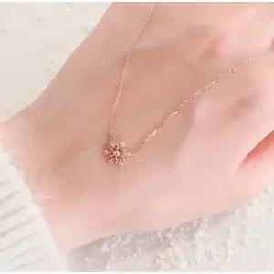 [로이드](센텀시티점)눈꽃 스노우 큐빅 14k 목걸이 LNN18181G