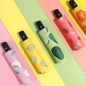 WL 예쁜 3단 접이식 자동 미니 우산 양산