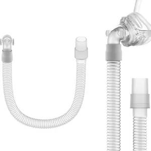 위스프 비강 마스크용 교체 튜브 어셈블리 연결 호스용 IBEET 쇼트 CPAP 액세서리 - 빠른 해제 및 360도