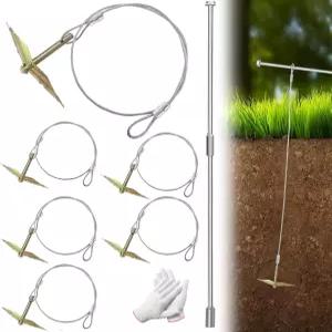 드라이브 스틸 툴이 장착된 6팩 그라운드 어스 앵커 창고 온실 스윙 세트 가제보 펜스 모바일 홈 카포트