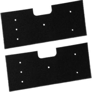 GE 프로필 세탁기 건조기 콤보 WH01X35719용 2pcs 보푸라기 필터 세척 및 재사용 가능 교체용 폼 블랙