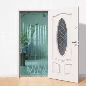 1개 그린투명 현관 비닐 문발 커튼 커텐 파리퇴치 비모기장 도어 방충 방망