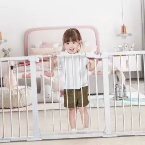 아기 안전 문 주방안전 어린이 고정형 유아 안전 문 펜스 반려동물 현관문 강아지 확장형 베이비 원터치