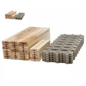 편백나무 조립식 마루 바닥재 73개입 셀프 인테리어