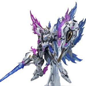 다음 그림 SNAA 1/100 FireLord YR-04 Flame Soul Ver. 자가 조립 모델 키트 화염 효과 여러 무기를 갖춘 메카 로봇 조립 피규어 22CM 15세+