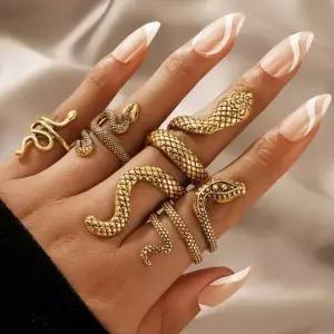 [하프클럽/]파룬 뱀 반지 사슴 정교한 세트