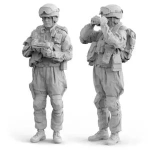 135 스케일 수지 피규어 모델 키트 현대 미 육군 스카우트 2  취미 미니어처 조립되지 않은 도색되지 C499
