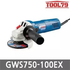 보쉬 GWS750-100 EX 유선 앵글 그라인더 100mm 750W 연마석 포함