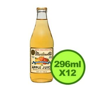 골드메달 마티넬리 애플 탄산 주스 Gold medal 296mlX12Glass