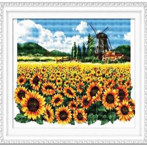 십자수 해바라기풍경 패키지 (60401) DOME 14ct