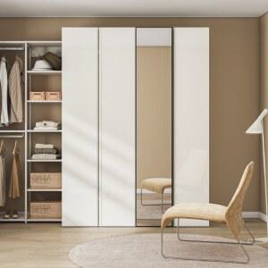 한샘 샘베딩 클로즈 거울옷장세트 160cm(높이216cm) 행거형 6종