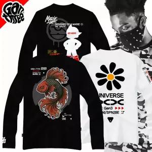 [간쓰리] 디자이너 긴팔티 맨투맨 / 국내생산 티셔츠 남녀공용 남자 여자 남성 여성 커플티 긴팔 면100%