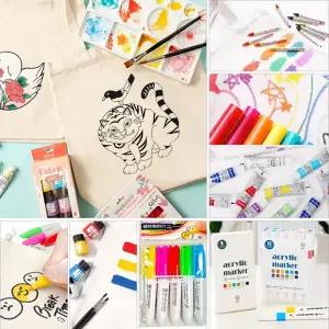 [문구티쳐] 민화샵 전통 민화 에코백 만들기 (11종) 패브릭 채색도구 모음전 diy 에코백 다용도가방 패브릭만들기 색칠하기 패브릭 마카 크레용 물감 페브릭마카 아크릴마카 k-컬쳐