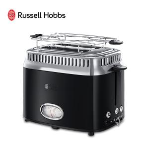 러셀홉스 레트로 스타일 전기 토스터기 블랙 RH-2168B