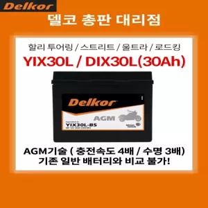 26년 2분기 생산 분 :: YIX30L DIX30L AGM 배터리, 12V 30Ah, 사이즈 166x127x175, -(좌)/+(우) / 할리 투