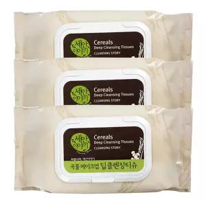 [과일나라] 세안이야기 곡물 딥 클렌징티슈 300매