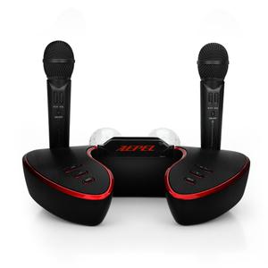 에펠씽 고출력 60와트 블루투스 노래방 마이크 2개 듀엣 스피커 가정용 여행용 캠핑 미러볼