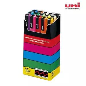 미쯔비시 유니 포스카 마카 펜 아크릴마카 3M 15색 세트 3M15색 PC3M15C