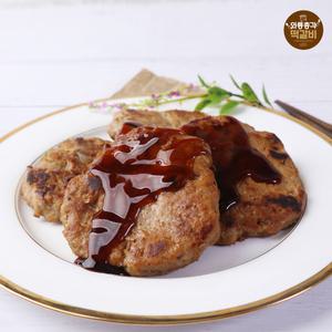 와룡총각 한돈 능이 떡갈비스테이크 3팩(6장)+소스3봉