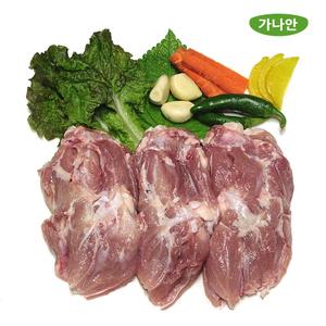 가나안식품 닭정육 1kg 국내산 뼈없는 순살 닭다리살