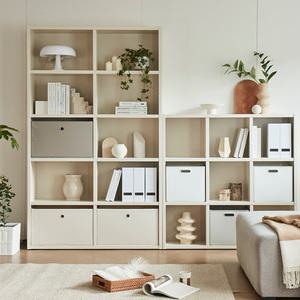 한샘 샘 폴리 수납 바스켓 (와이드) 2종택1 샘책장호환 수납박스 정리