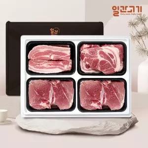 [일간고기][냉장]국내산 한돈선물세트 4호 2kg (삼겹살/목살/앞다리살2팩)
