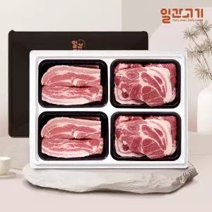 [일간고기][냉장] 국내산 한돈선물세트 1호 2kg (삼겹살/목살)