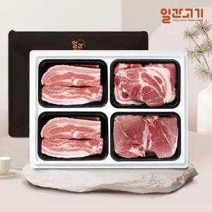 [일간고기][냉장] 국내산 한돈선물세트 3호 2kg (삼겹살2팩/목살/앞다리살)