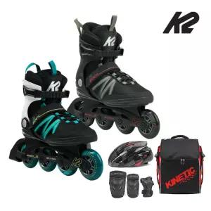 /[K2] 키네틱80카키/블랙오션 성인용 인라인스케이트 가방보호대헬멧 [풀]
